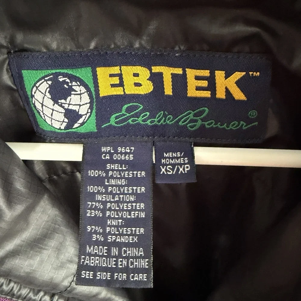 Eddie Bauer Ebtek Purple Anorak Quarter Zip Pullover Men's Size XS VTG Outdoors